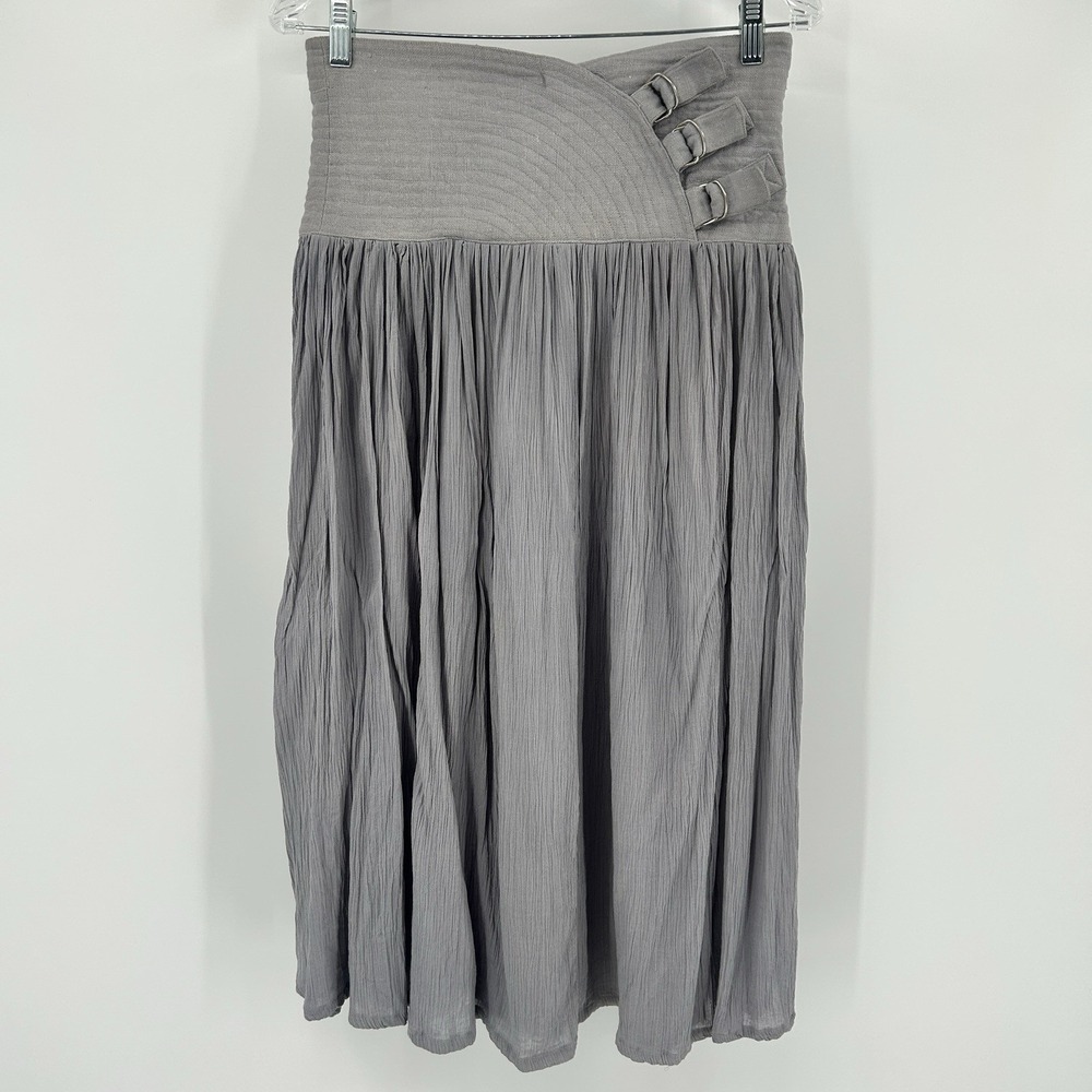 VTG Ren Faire Grunge Midi Skirt L (actual S 4/6) Gothic Indie Steam Punk Unique